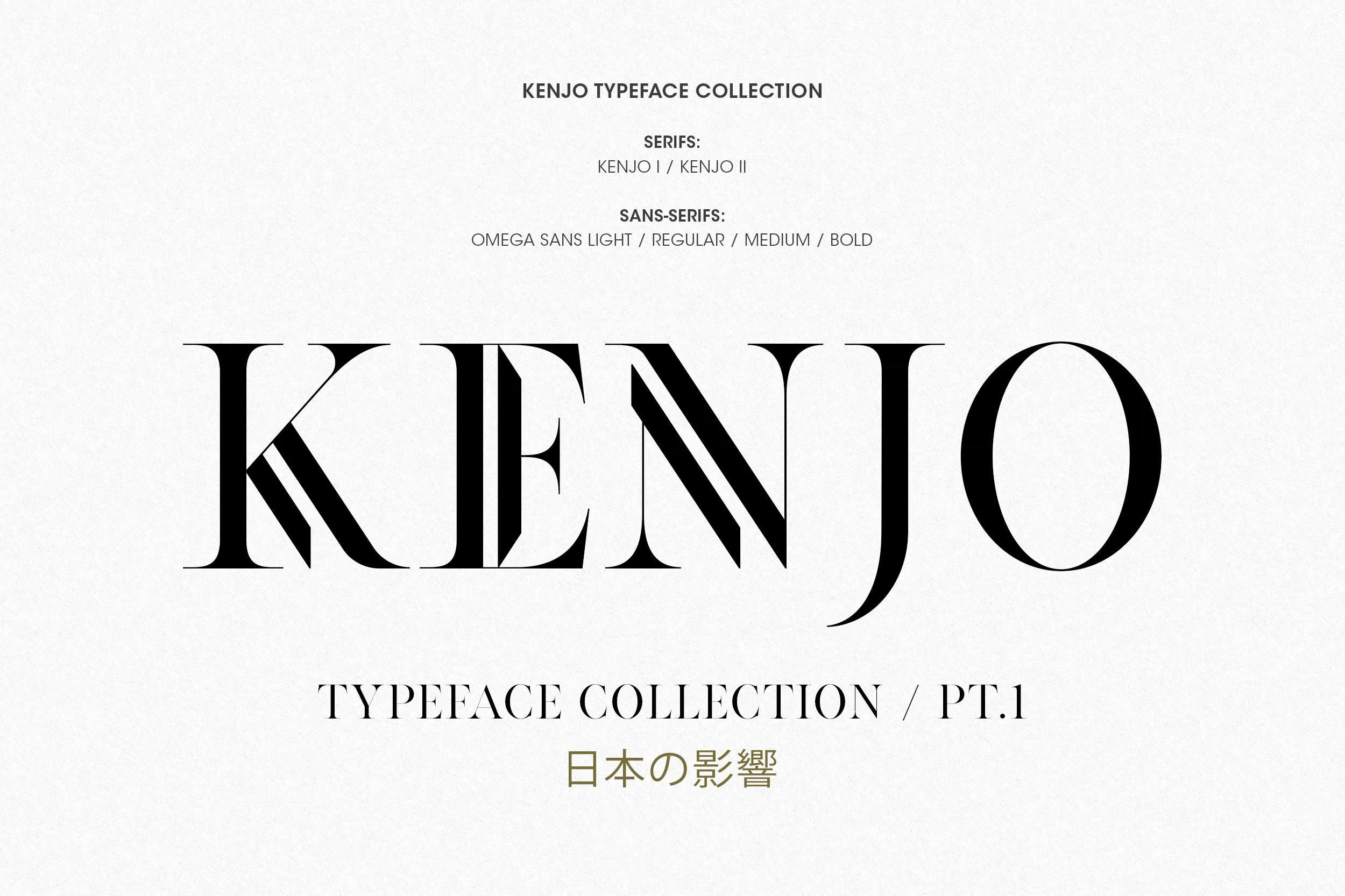 KENJO | FONT COLLECTION — ANTHONY JAMES